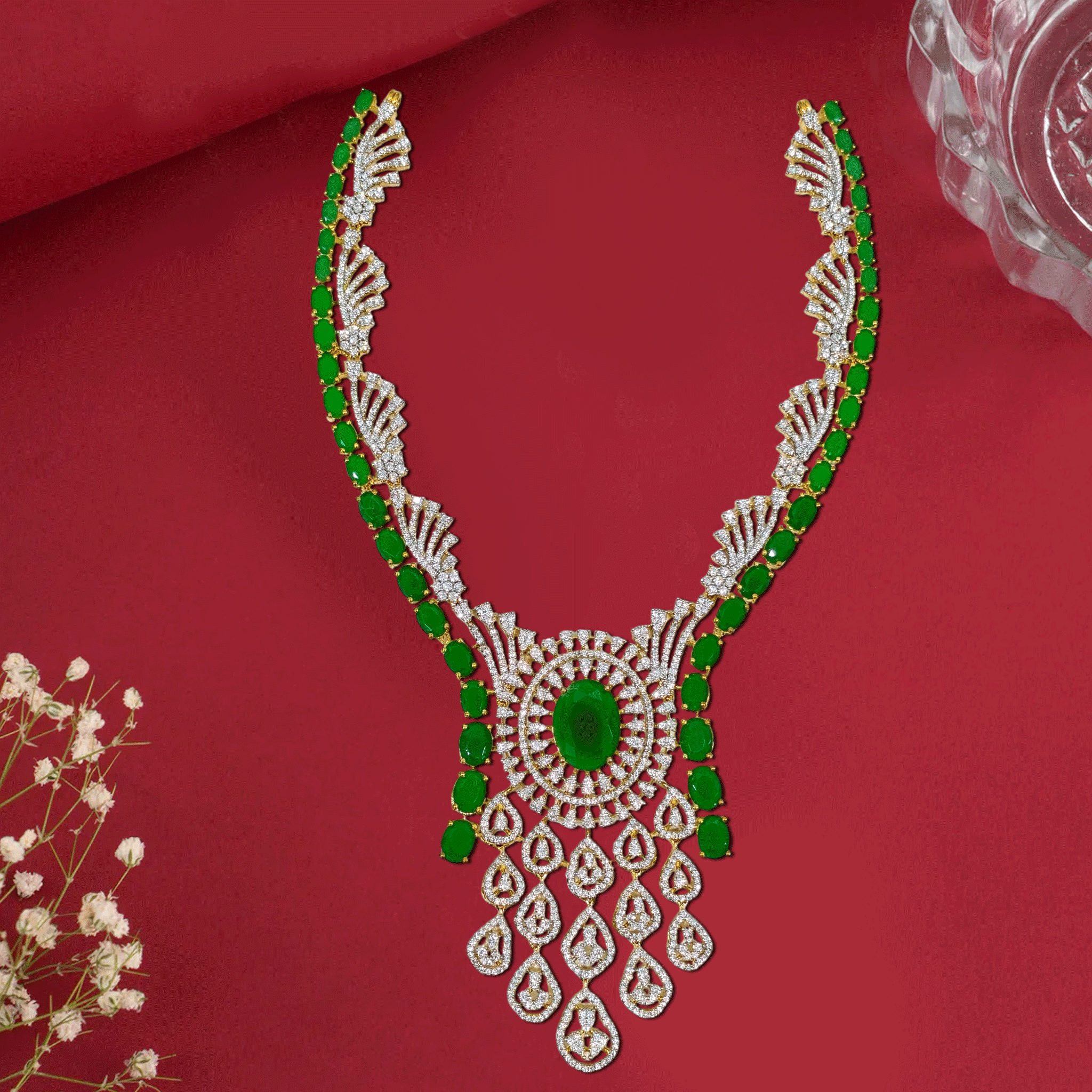 Dazzling Zircon Sparkle Necklace