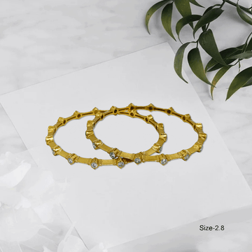 Radiant Royale White Stone Bangles