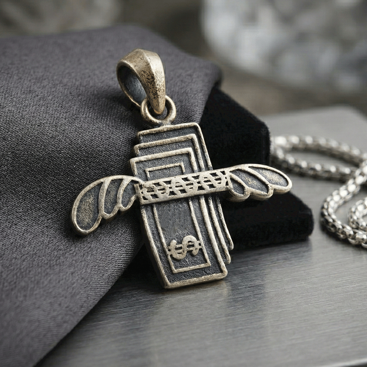 Bold Oxidised Pendants