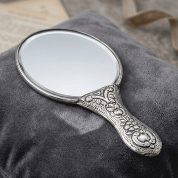 Pure Silver Comb & Mirror