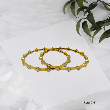 Radiant Royale White Stone Bangles