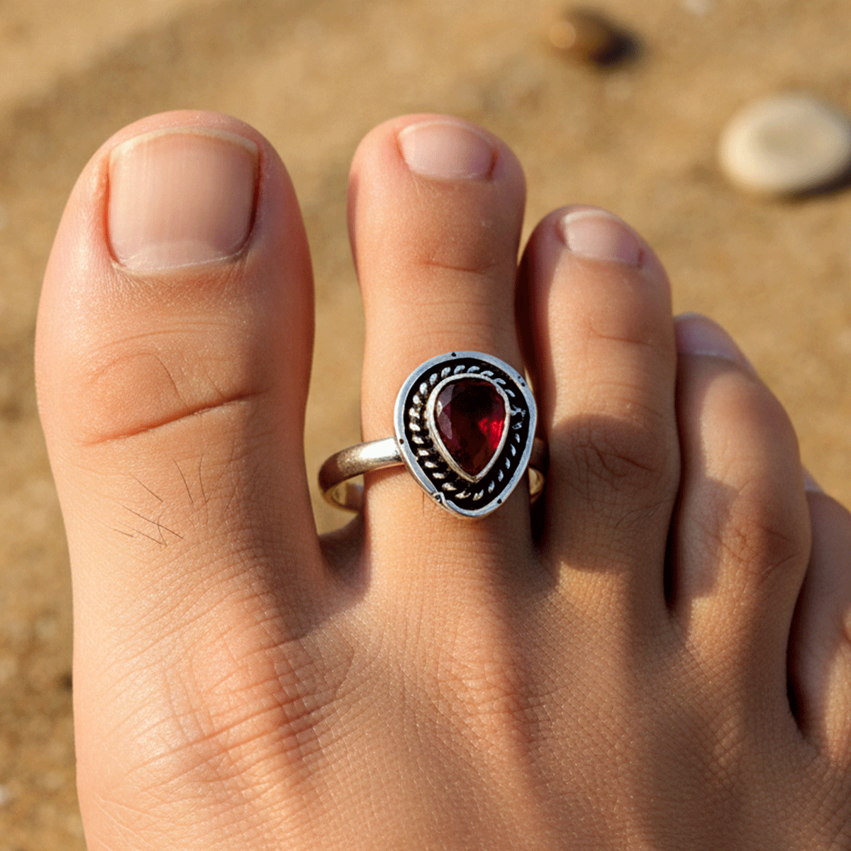 Antique Silver Toe Ring