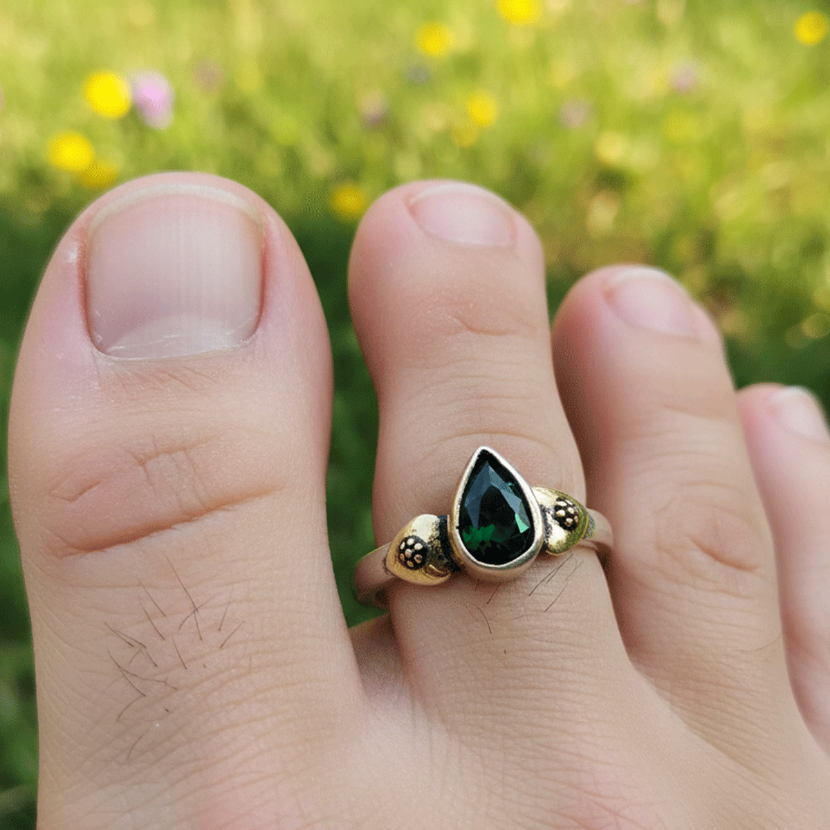 Antique Silver Toe Ring