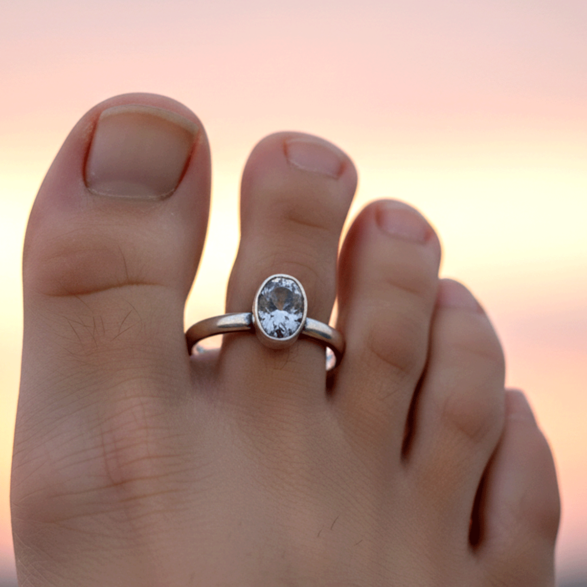 Antique Silver Toe Ring