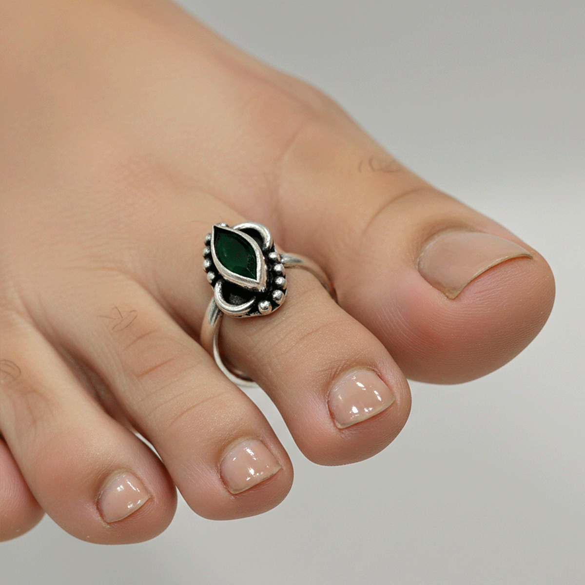 Antique Silver Toe Ring