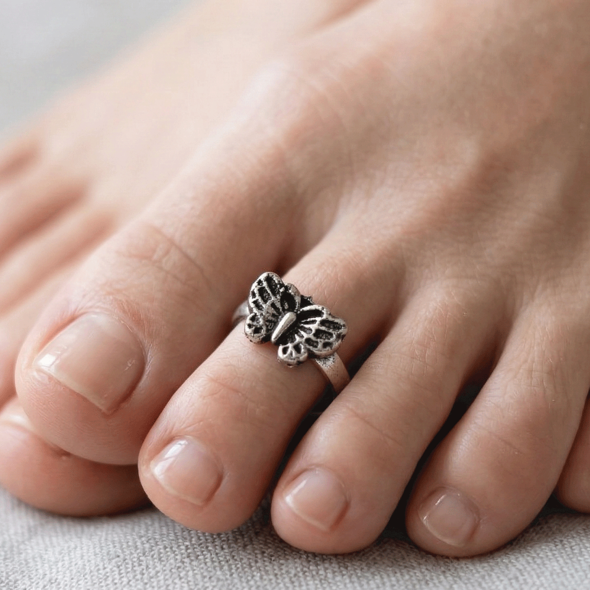Antique Silver Toe Ring