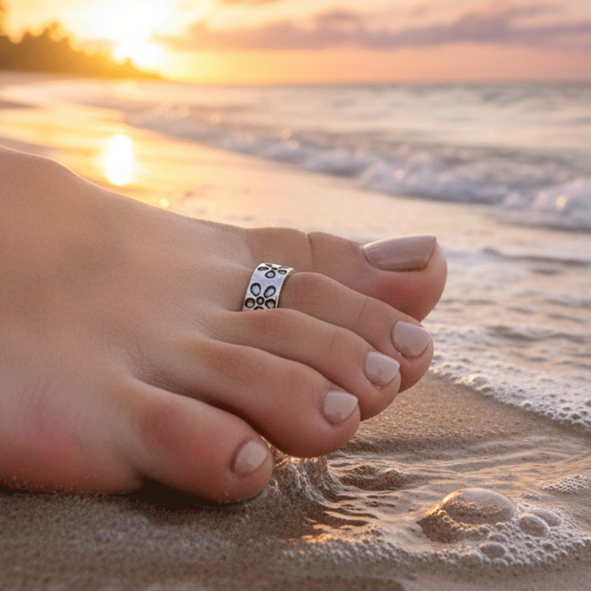 Antique Silver Toe Ring