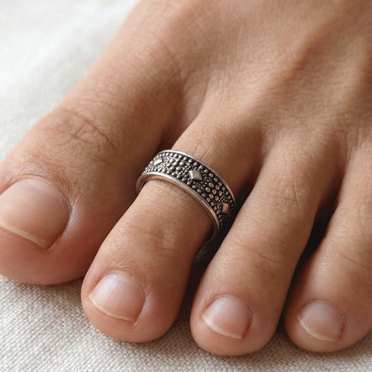 Antique Silver Toe Ring