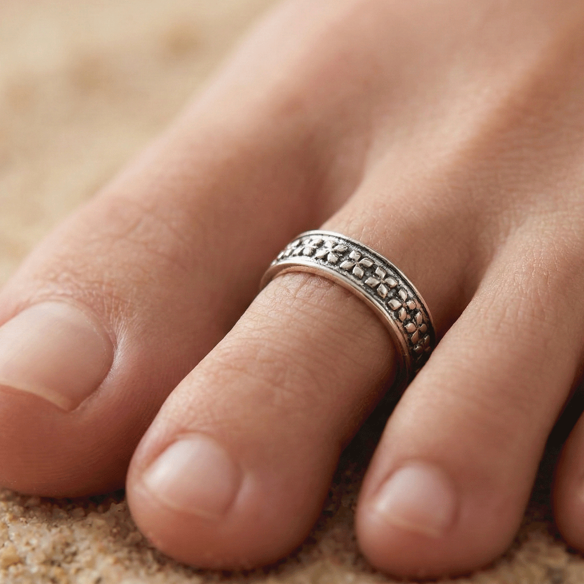 Antique Silver Toe Ring
