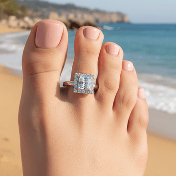 Modern Minimal  Silver Toe Ring