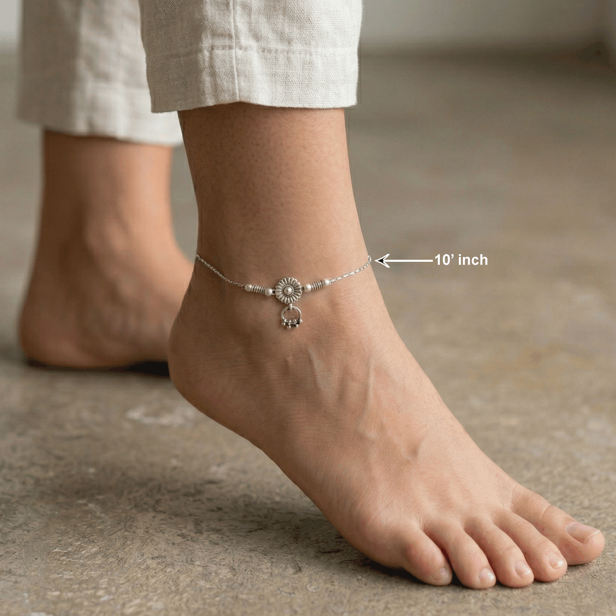 Minimal Muse – Antique Finish Anklets