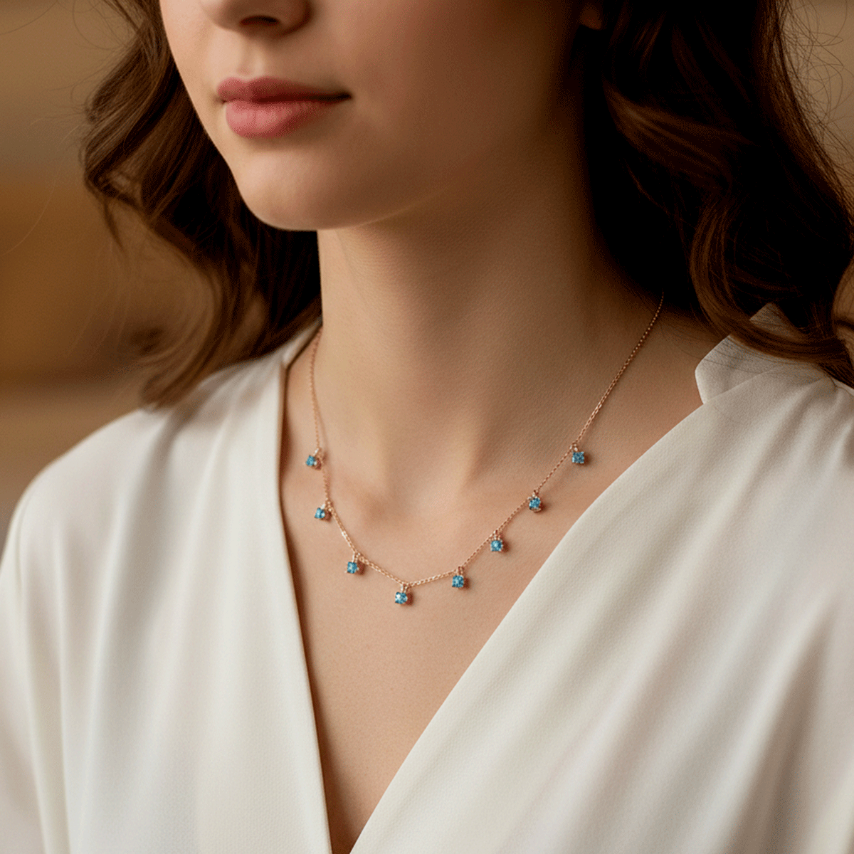 Rose Radiance Neck Chain