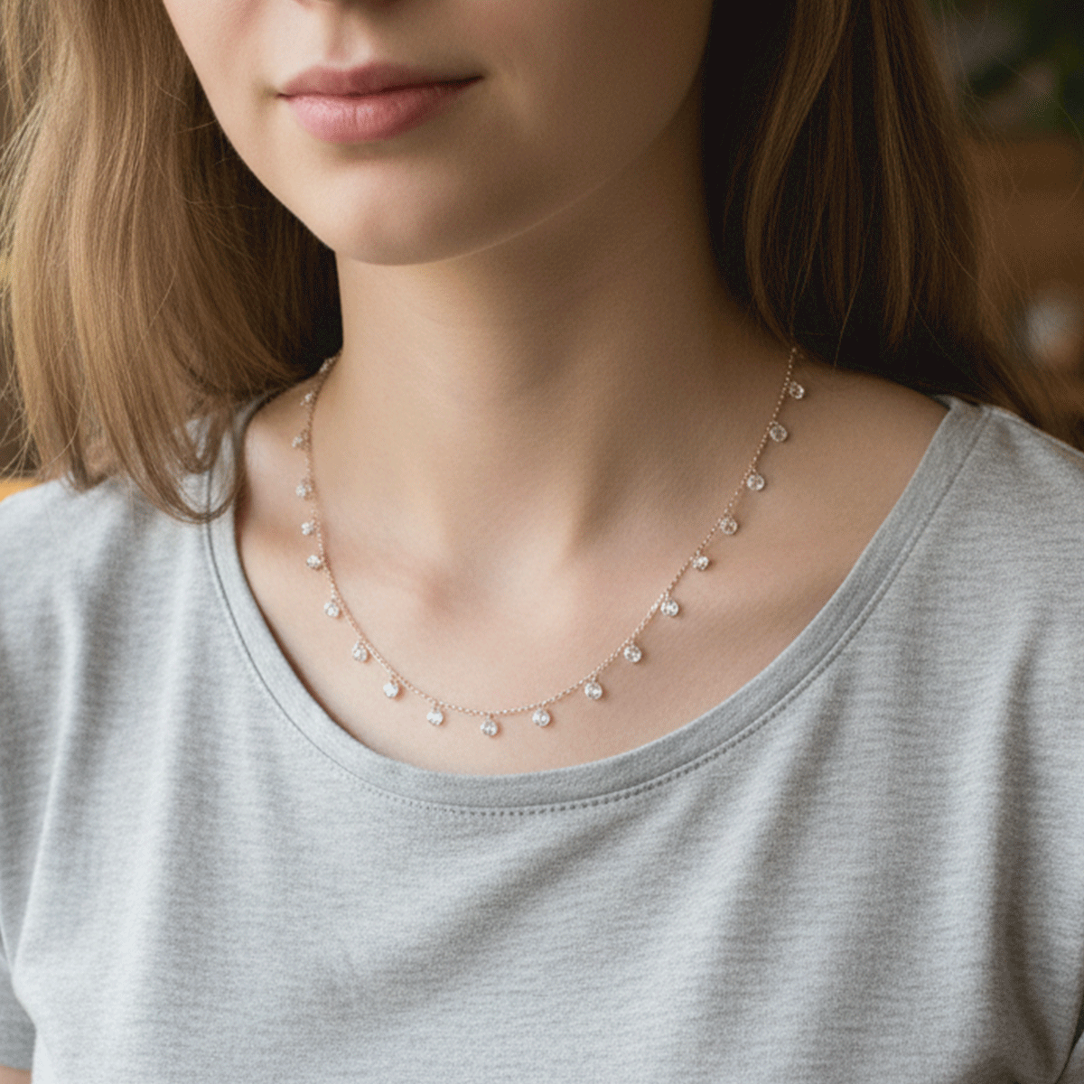 Rose Radiance Neck Chain