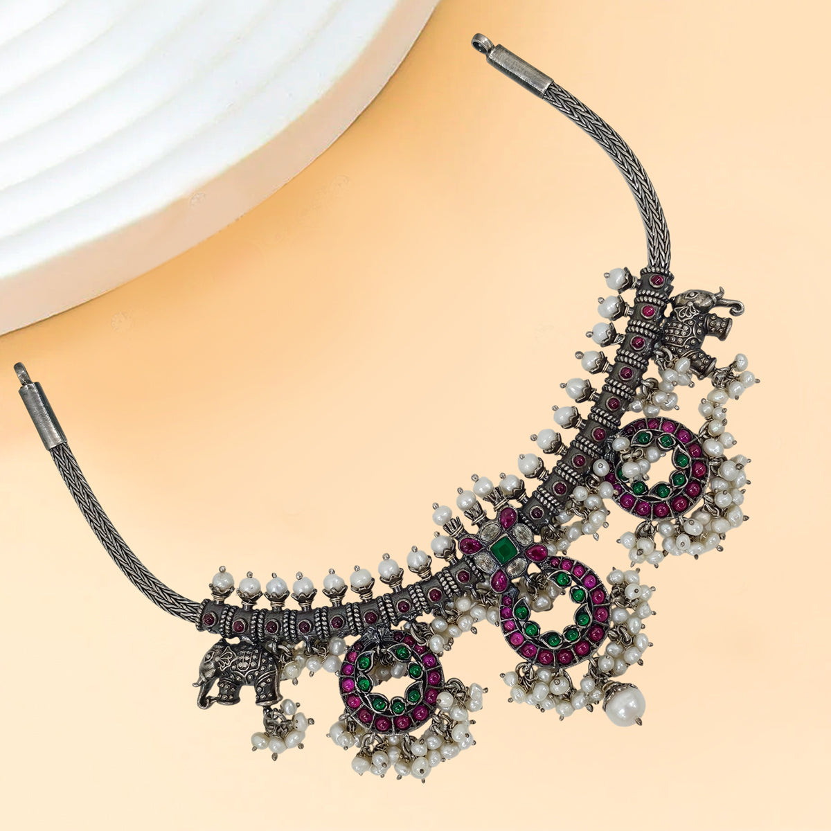 Eternal Grace Oxidised Necklace