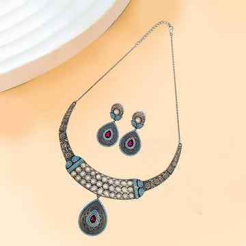 Eternal Grace Oxidised Necklace