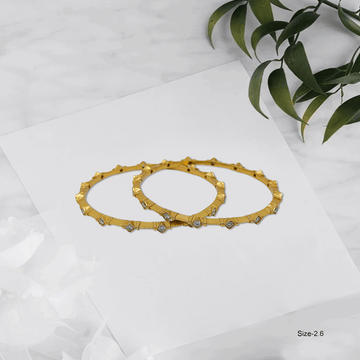Radiant Royale White Stone Bangles