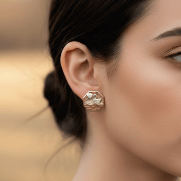 Rose Gold Glow Earrings