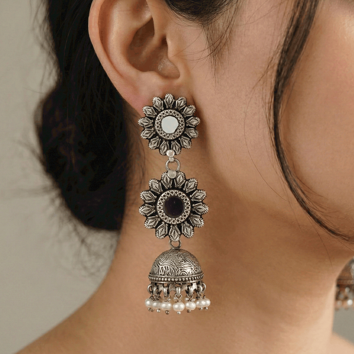 Stylish Oxidised Earrings