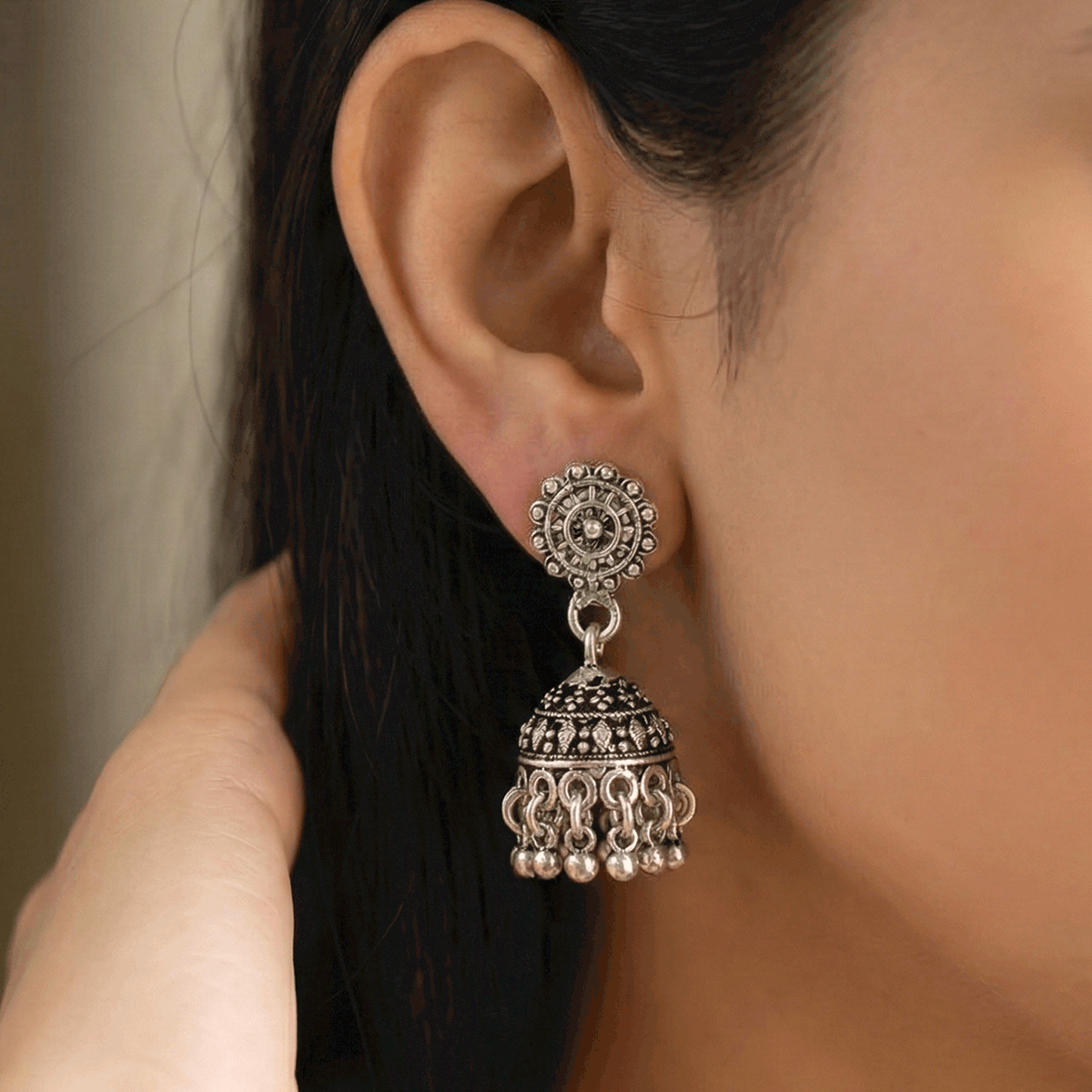 Stylish Oxidised Earrings