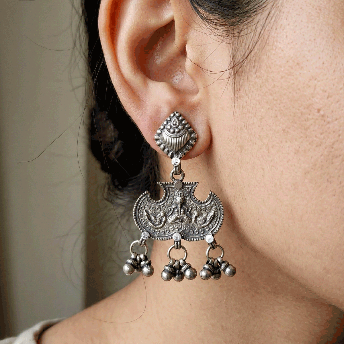 Stylish Oxidised Earrings