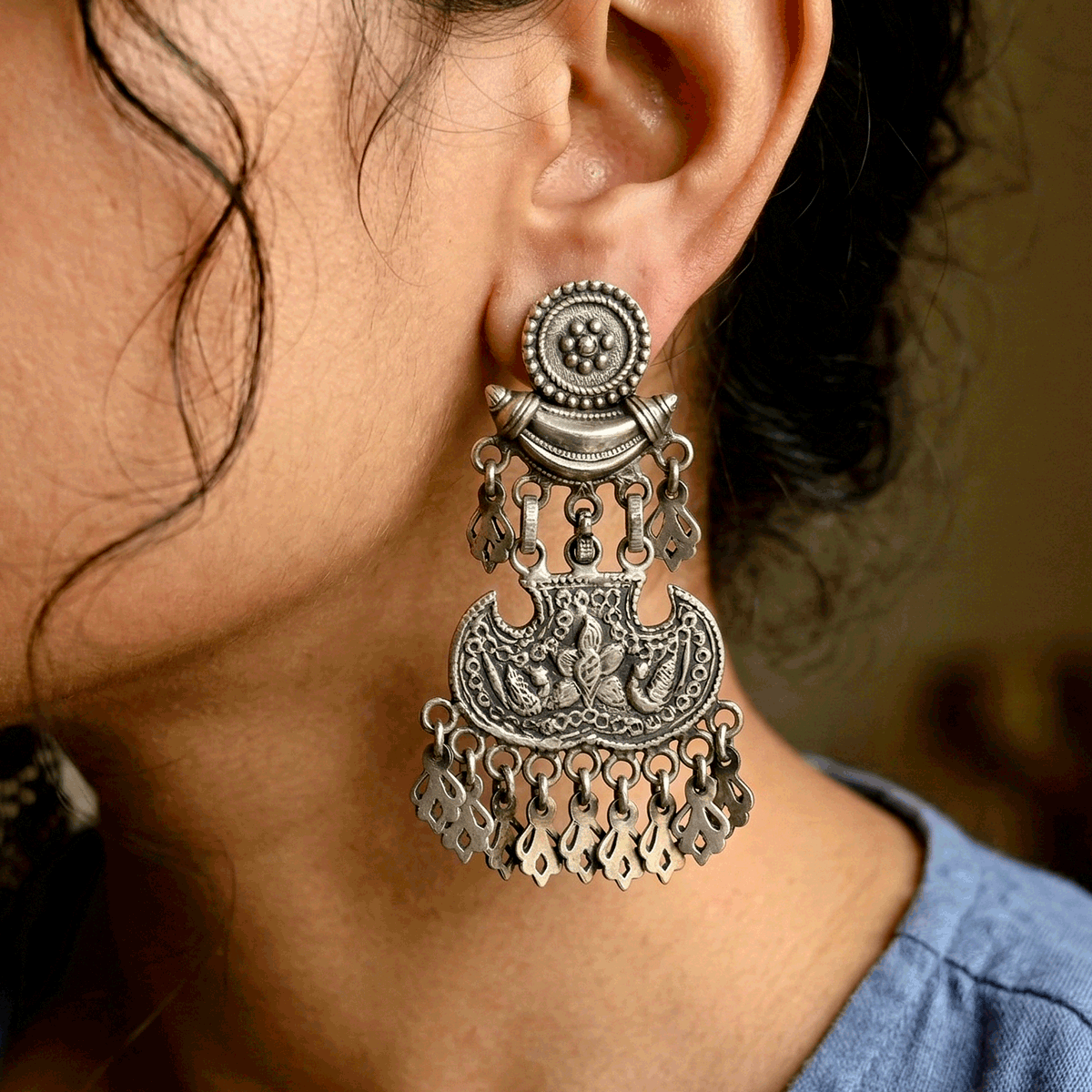Stylish Oxidised Earrings