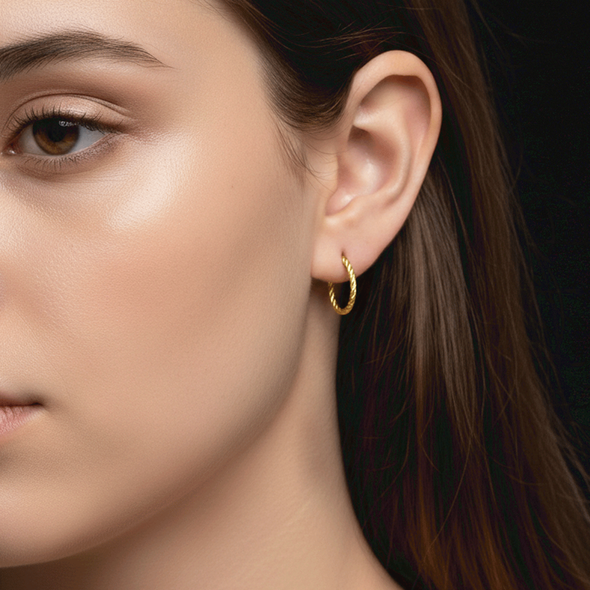 Rose Gold Glow Earrings