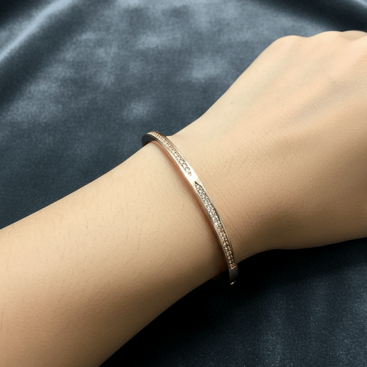 Radiant Rose Gold Statement Kada