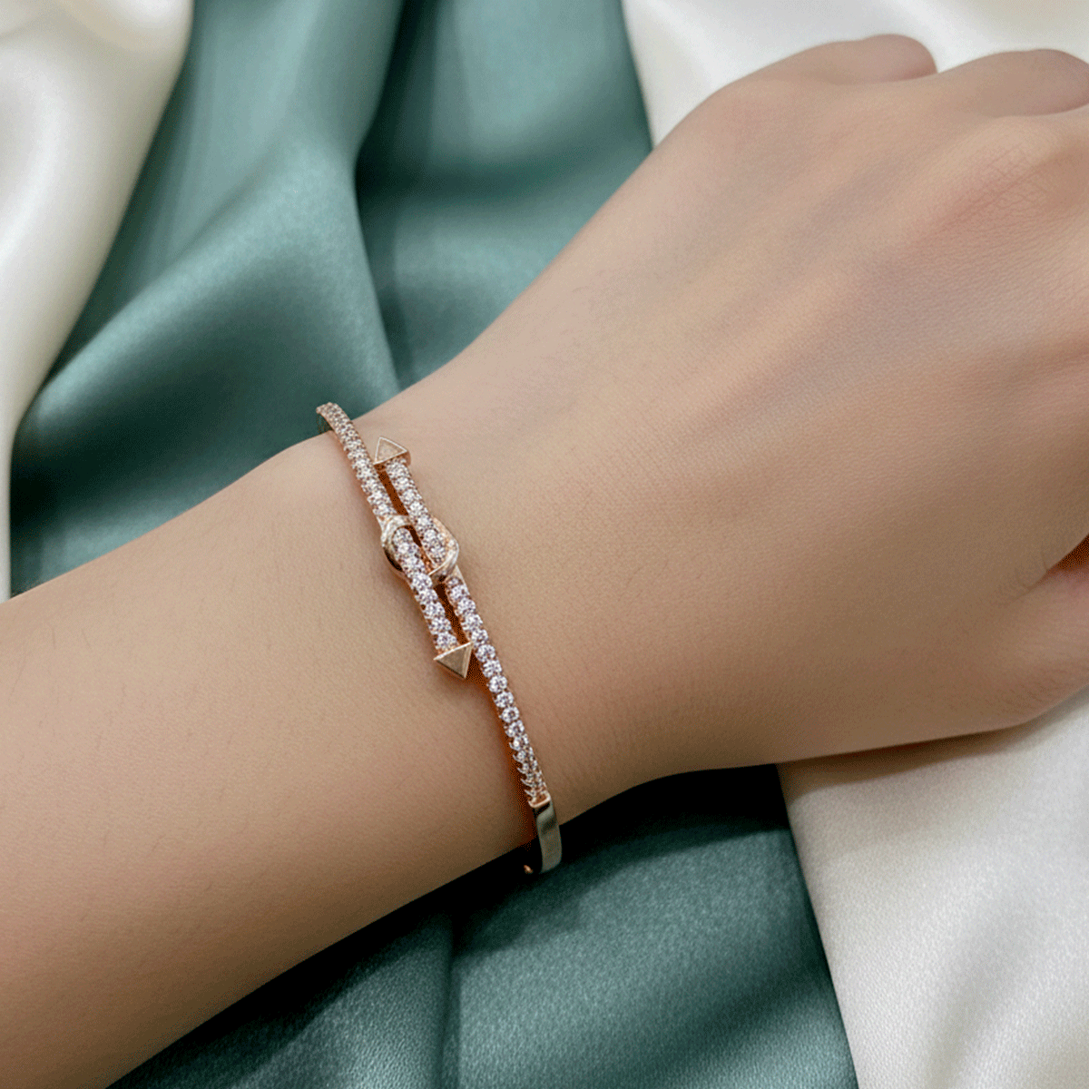 Radiant Rose Gold Statement Kada
