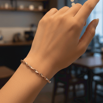 Radiant Rose Gold Statement Kada