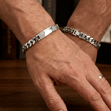 Rugged Link Silver Bracelet