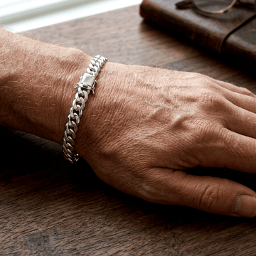 Rugged Link Silver Bracelet