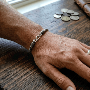 Rugged Link Silver Bracelet