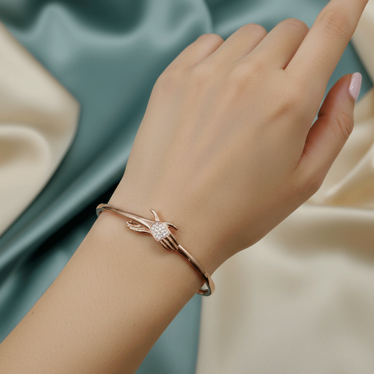 Radiant Rose Gold Statement Kada
