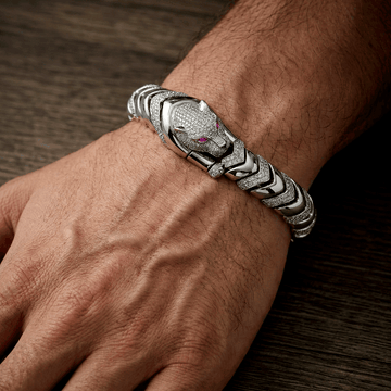 Rugged Link Silver Bracelet