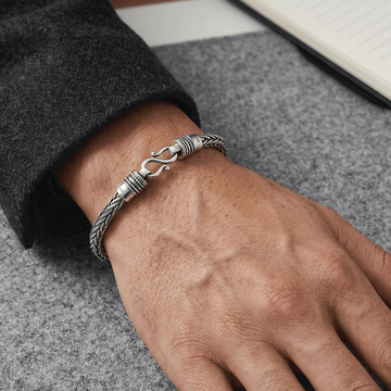 Rugged Link Silver Bracelet