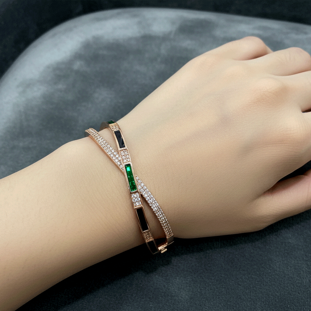 Radiant Rose Gold Statement Kada