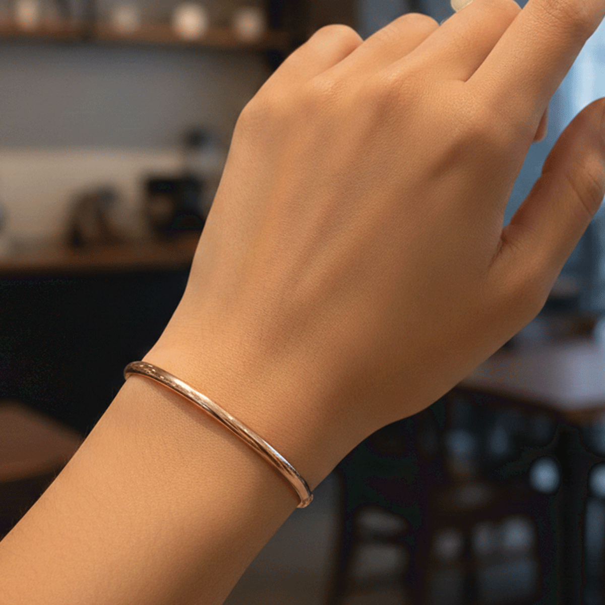 Radiant Rose Gold Statement Kada