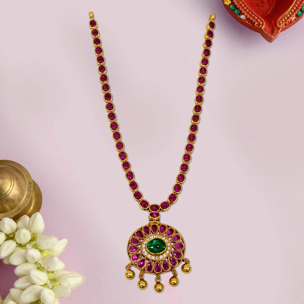 Aurora Color Stone Necklace