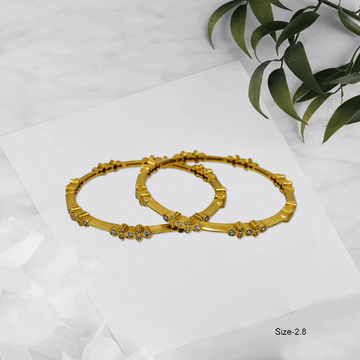 Radiant Royale White Stone Bangles