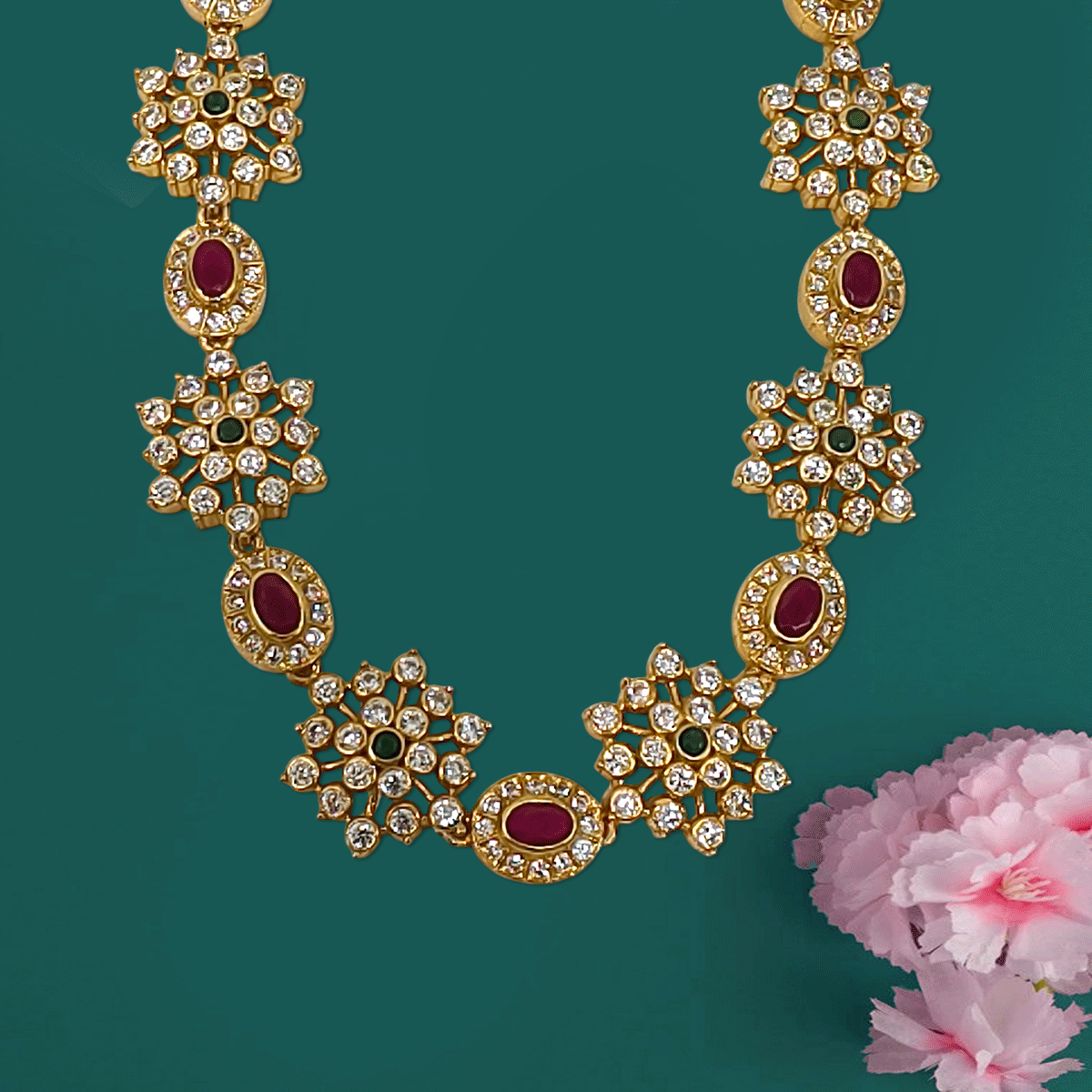 Aurora Color Stone Necklace