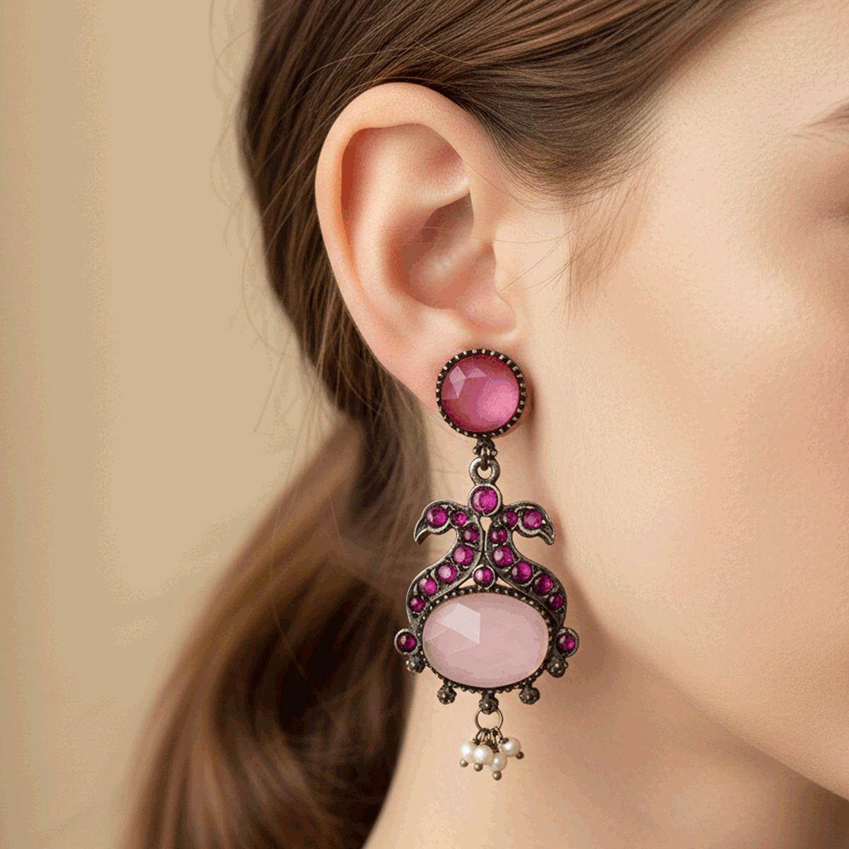 Eternal Grace Oxidised Necklace