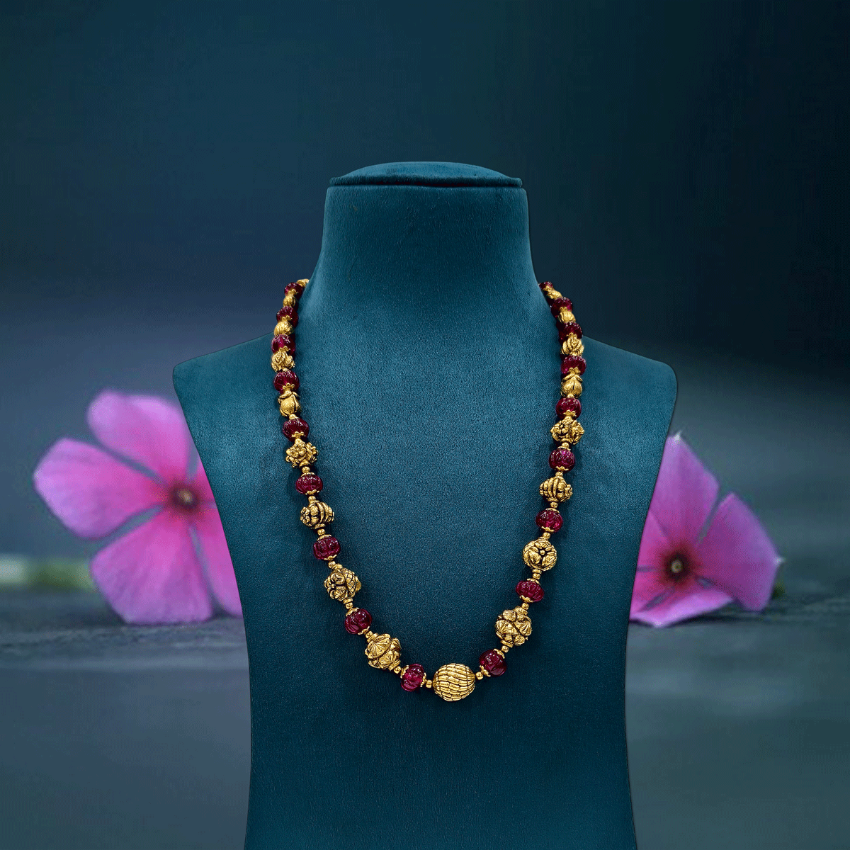 Artisan Nakshi Ball Beads Necklace