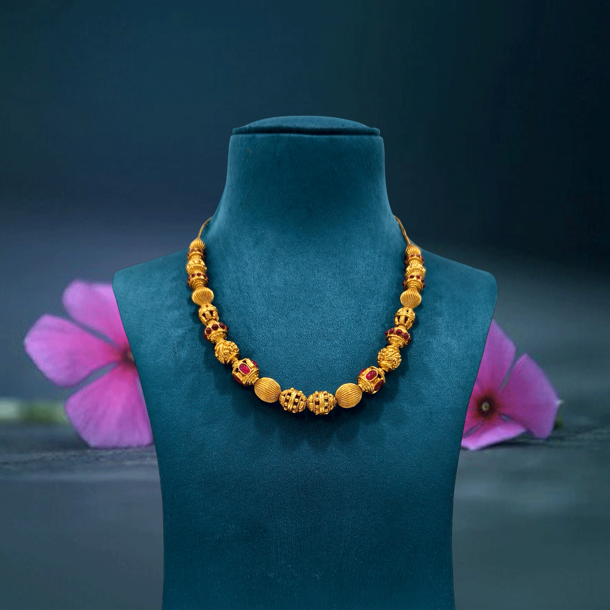 Artisan Nakshi Ball Beads Necklace