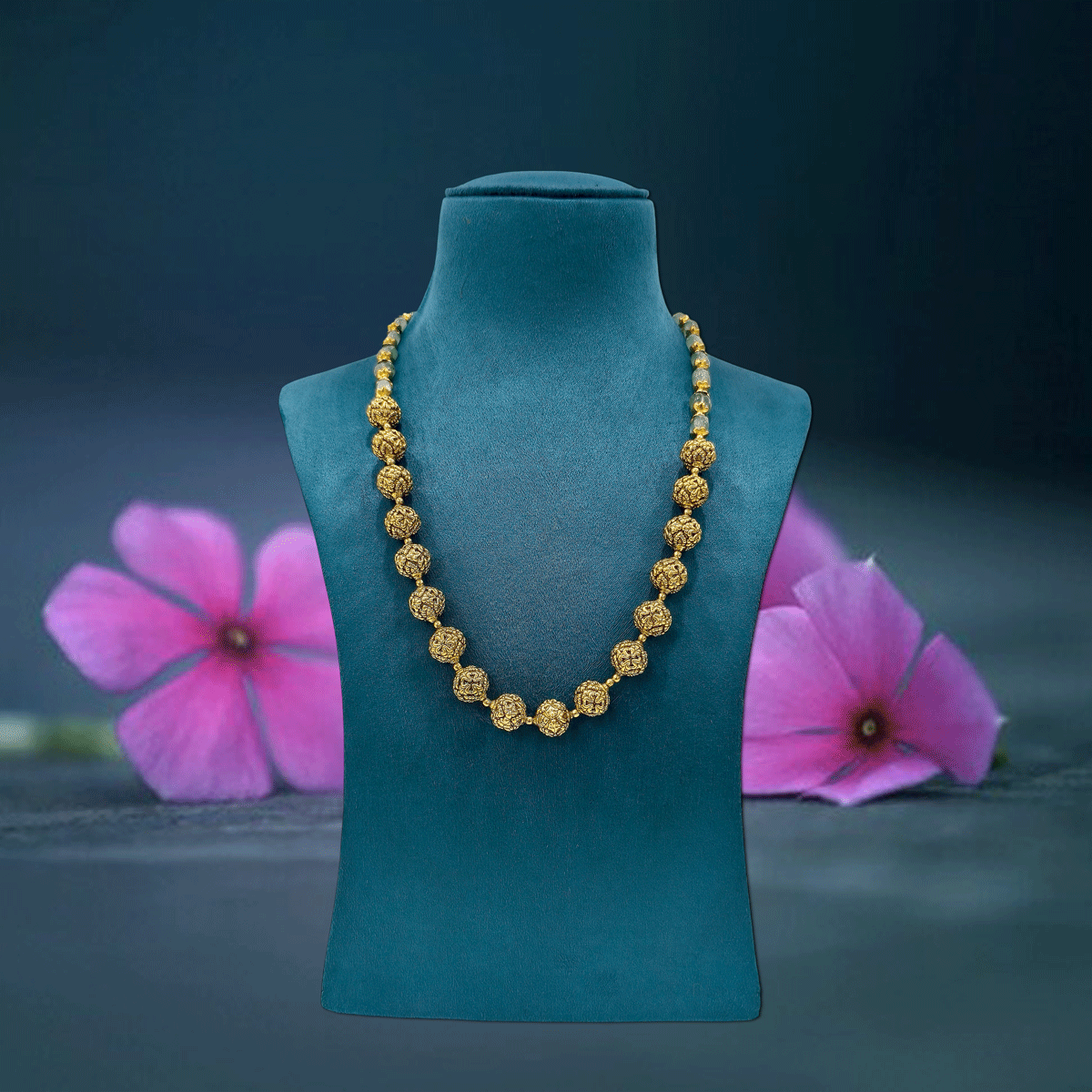 Artisan Nakshi Ball Beads Necklace