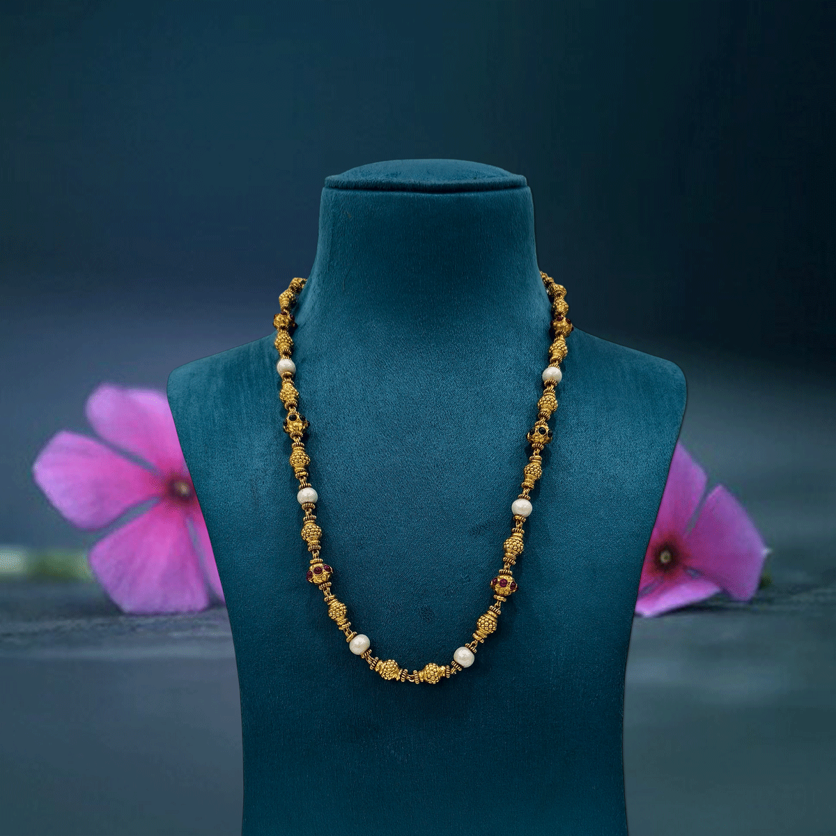 Artisan Nakshi Ball Beads Necklace