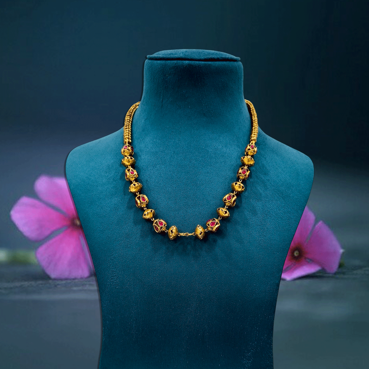 Artisan Nakshi Ball Beads Necklace