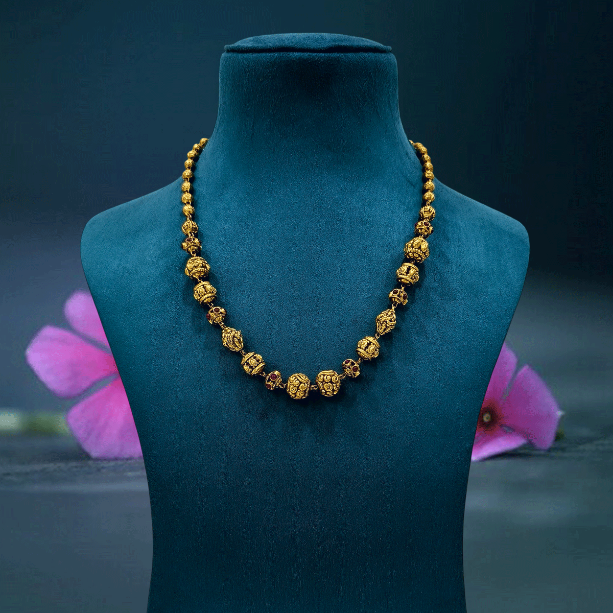 Artisan Nakshi Ball Beads Necklace