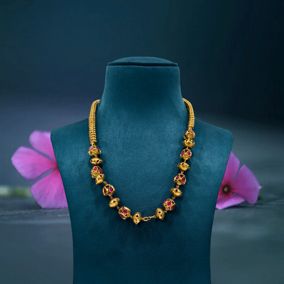 Artisan Nakshi Ball Beads Necklace