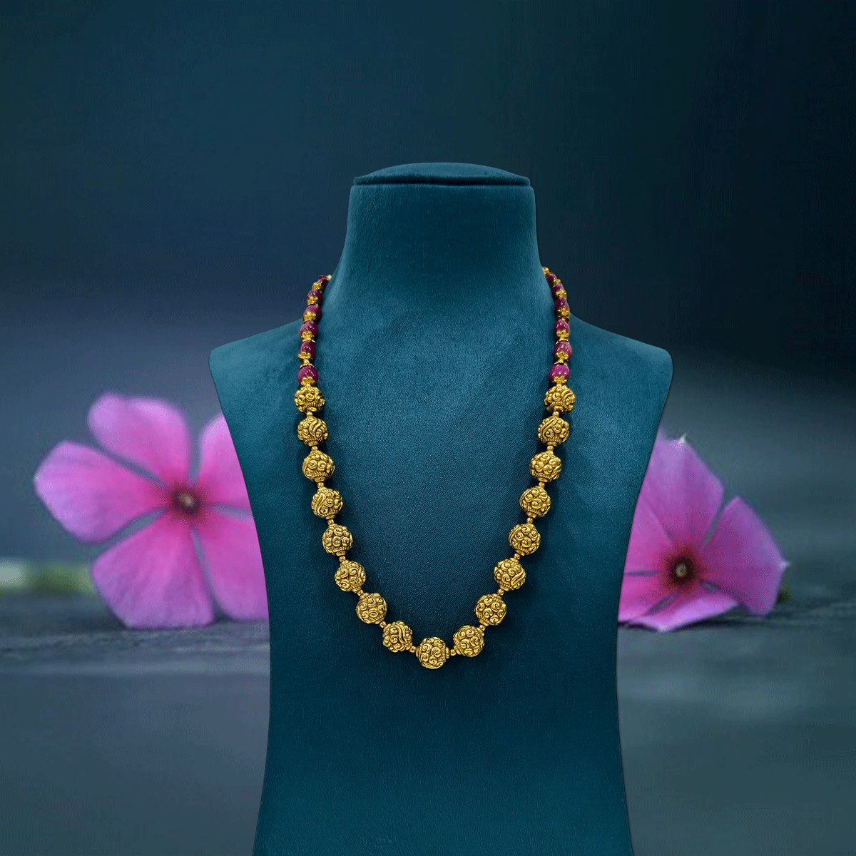 Artisan Nakshi Ball Beads Necklace