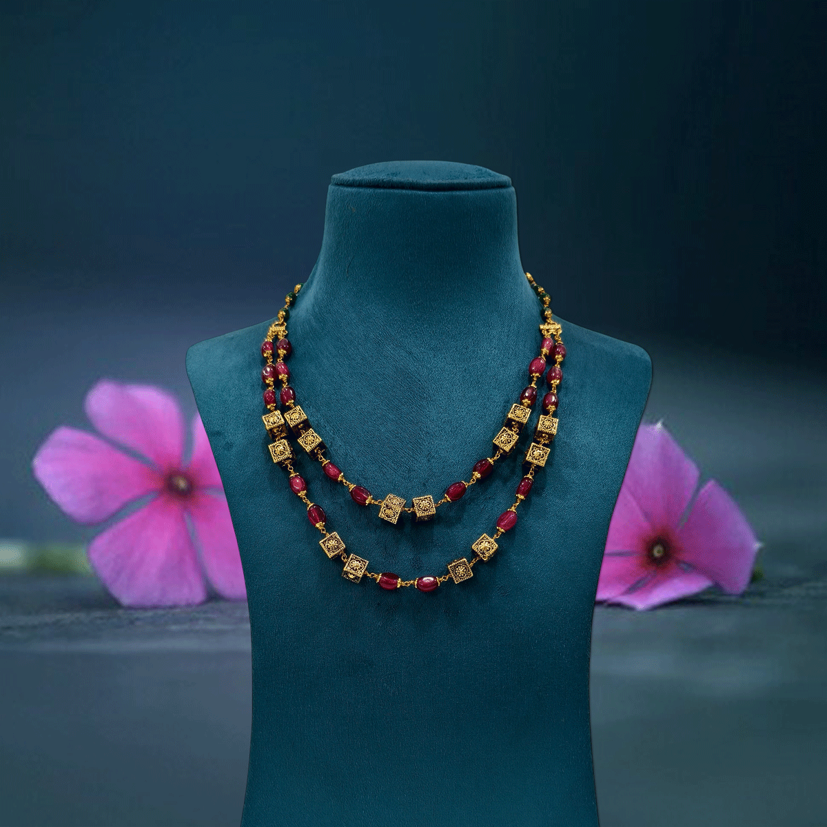 Artisan Nakshi Ball Beads Necklace